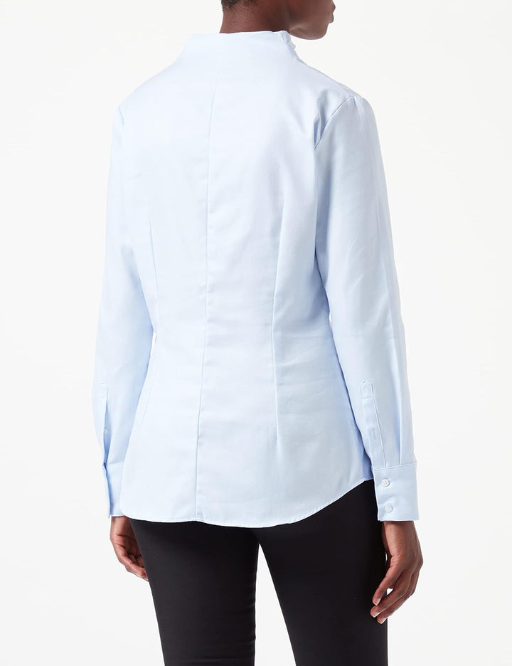 Seidensticker Damen Bluse - City Bluse - Bügelleicht - Kelchkragenbluse - Slim Fit - Langarm - 100%