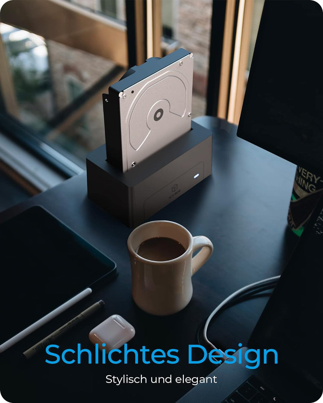 ICY BOX HDD/Festplatten Docking Station USB 3.0 für SATA 2,5 Zoll &amp; 3,5 Zoll, Festplatten Klonstatio
