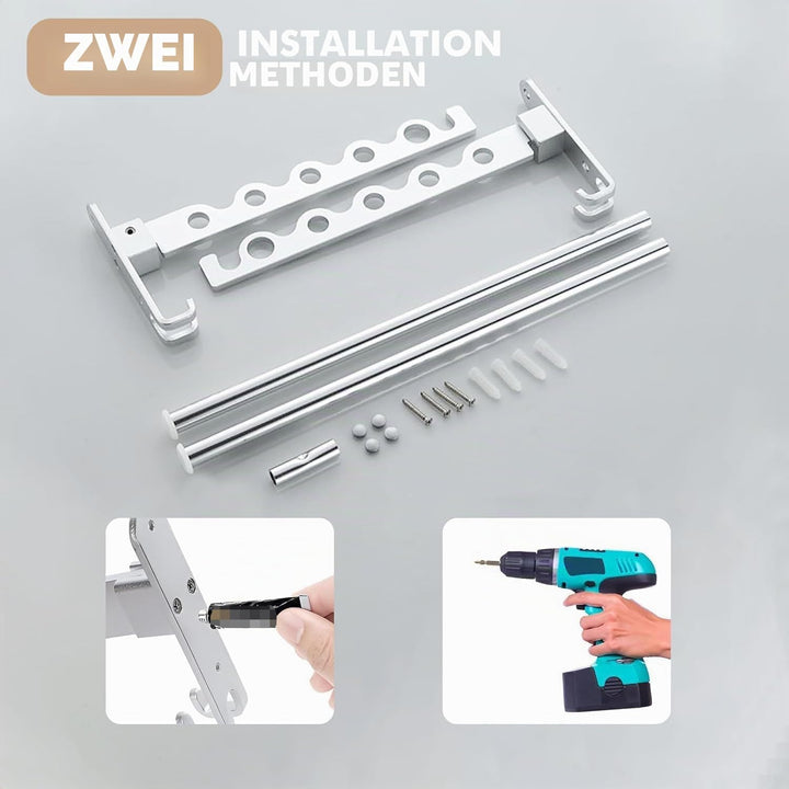 Wand Kleiderständer Klappbar, Kleiderhaken Klappbar Wand Kleiderlüfter Klapphaken Wandhaken Balkon G