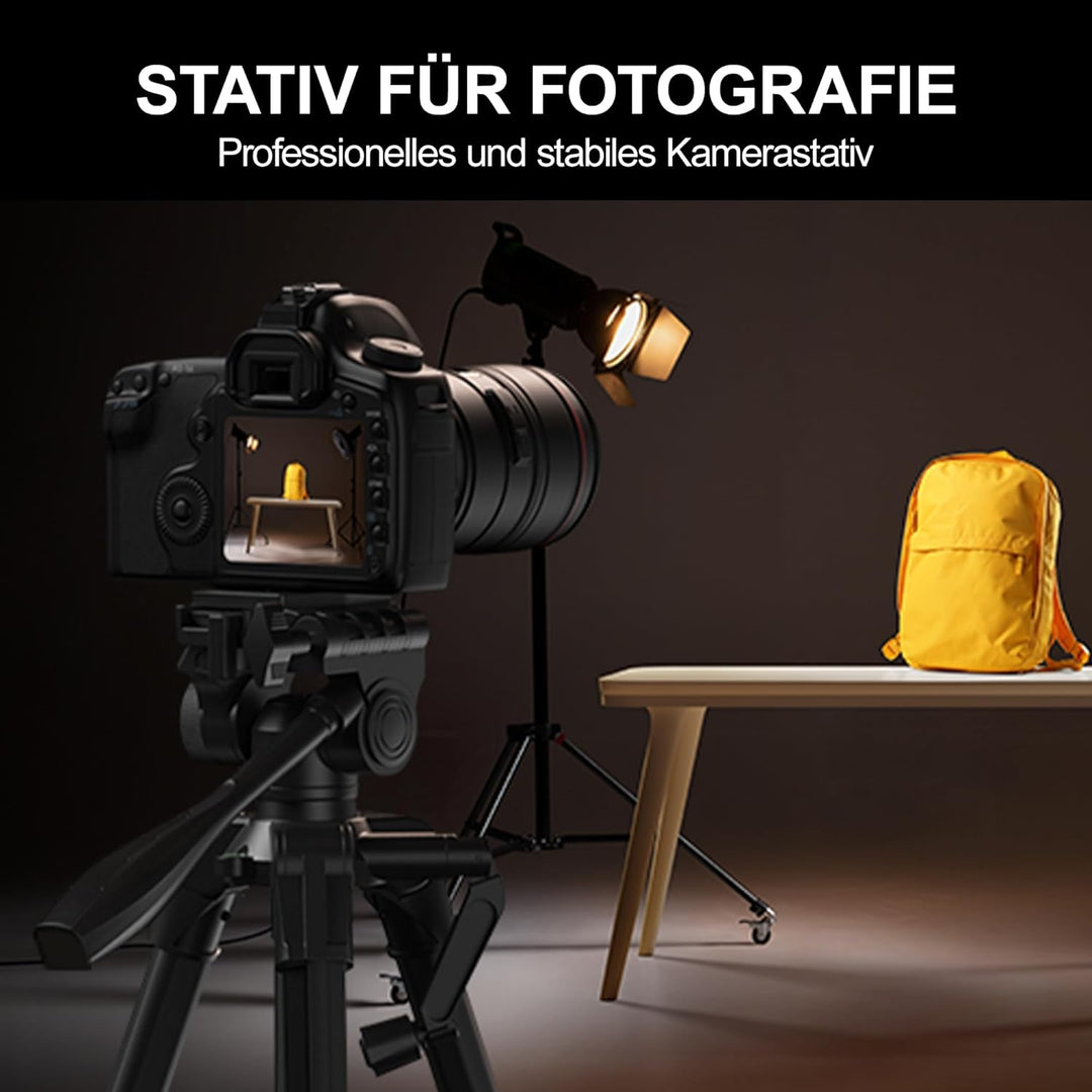 RALENO 60'' Stativ für Kamera, Kompaktes&Leichtes Stativ mit Tasche für Professionelle Fotografen, F
