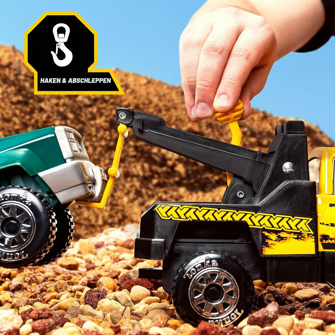 Micro Metals - Muldenkipper, Zementmischer, Bulldozer, Müllwagen, Tonka, Konstruktionsspielzeug für