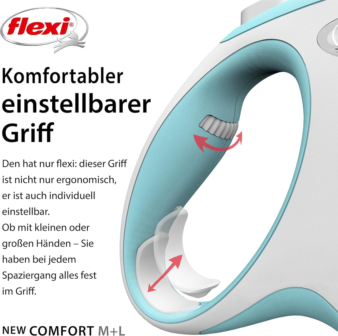 flexi Hundeleine, ausziehbar, mit weichem Griff, 3 m / 5 m / 8 m / 8 m / 8 - 20 kg, 4000498043110, b