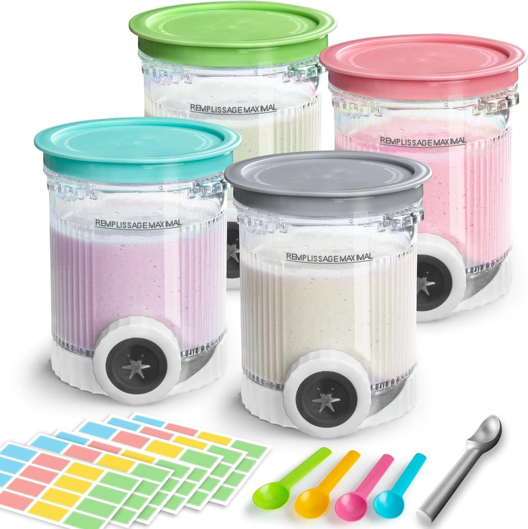 Behälter Kompatibel mit Ninja Swirl CREAMi,für Ninja CREAMi Eiscreme und Softeismaschine, 2 Stück Be
