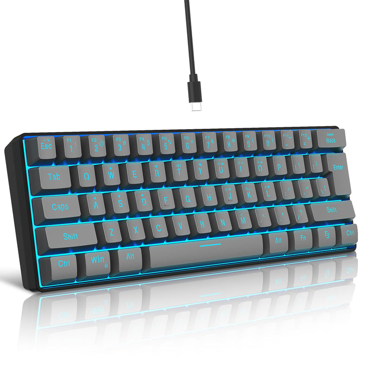 Snpurdiri 60% Percent Gaming Tastatur (61 eisengrau), 61 eisengrau