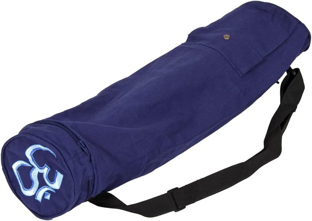 Yogabox Yogatasche OM Baumwolle 60 Dunkelblau, Dunkelblau