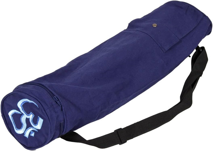 Yogabox Yogatasche OM Baumwolle 60 Dunkelblau, Dunkelblau
