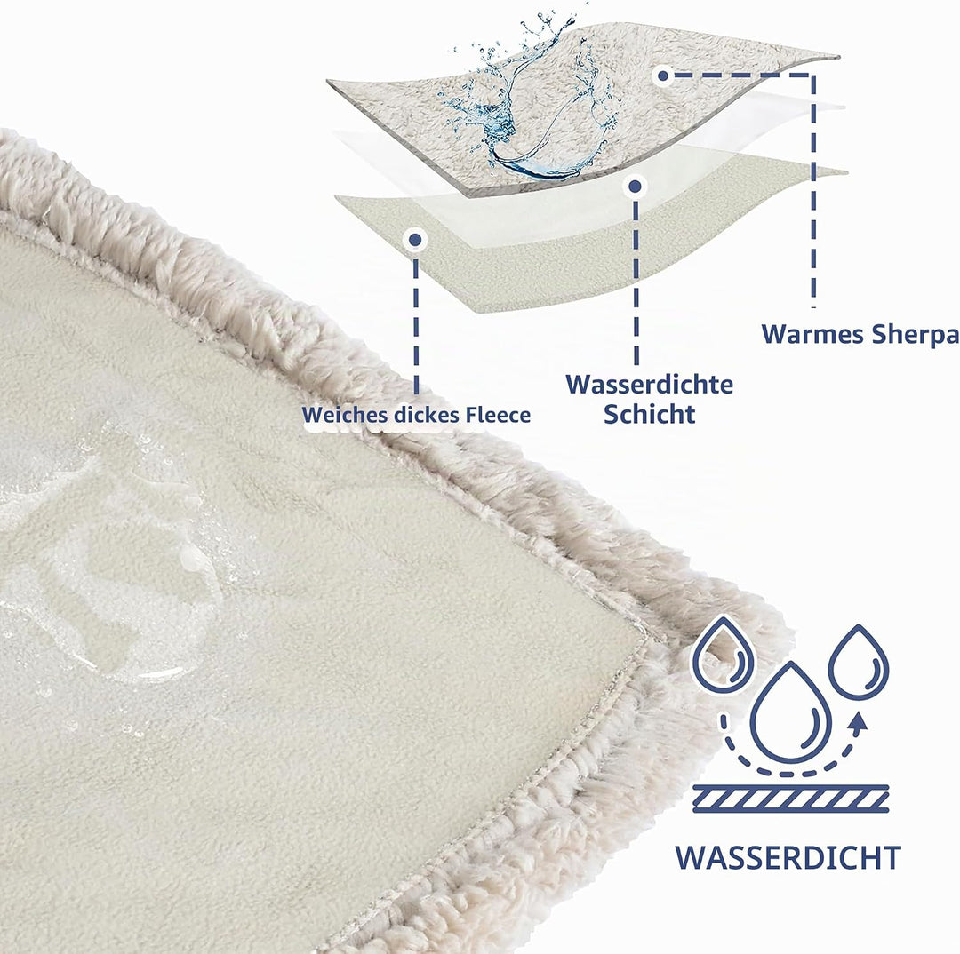 Wasserdicht Hundedecke Katzendecken Waschbar, wasserdichte Decke für Unterwegs Hundesofa Schutzdecke
