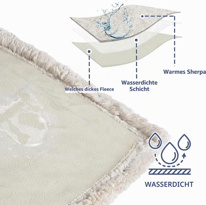 Wasserdicht Hundedecke Katzendecken Waschbar, wasserdichte Decke für Unterwegs Hundesofa Schutzdecke