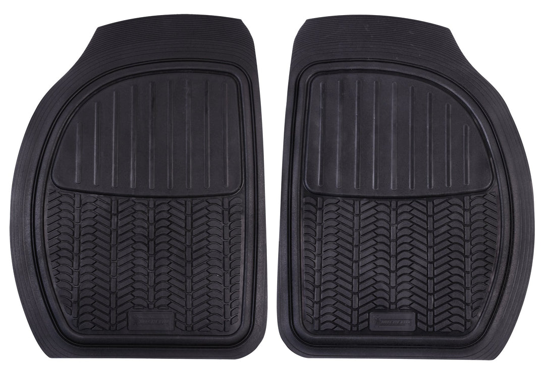 MICHELIN 009071 geriffelte Gummimatten für Vordersitze, 2 Stück