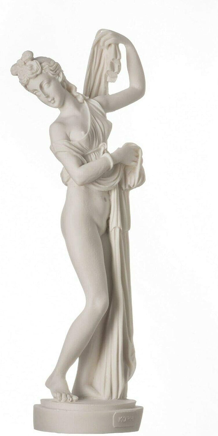 Göttin Aphrodite Kallipygos Venus Alabaster Statue griechische Skulptur Römische Skulptur 25 cm