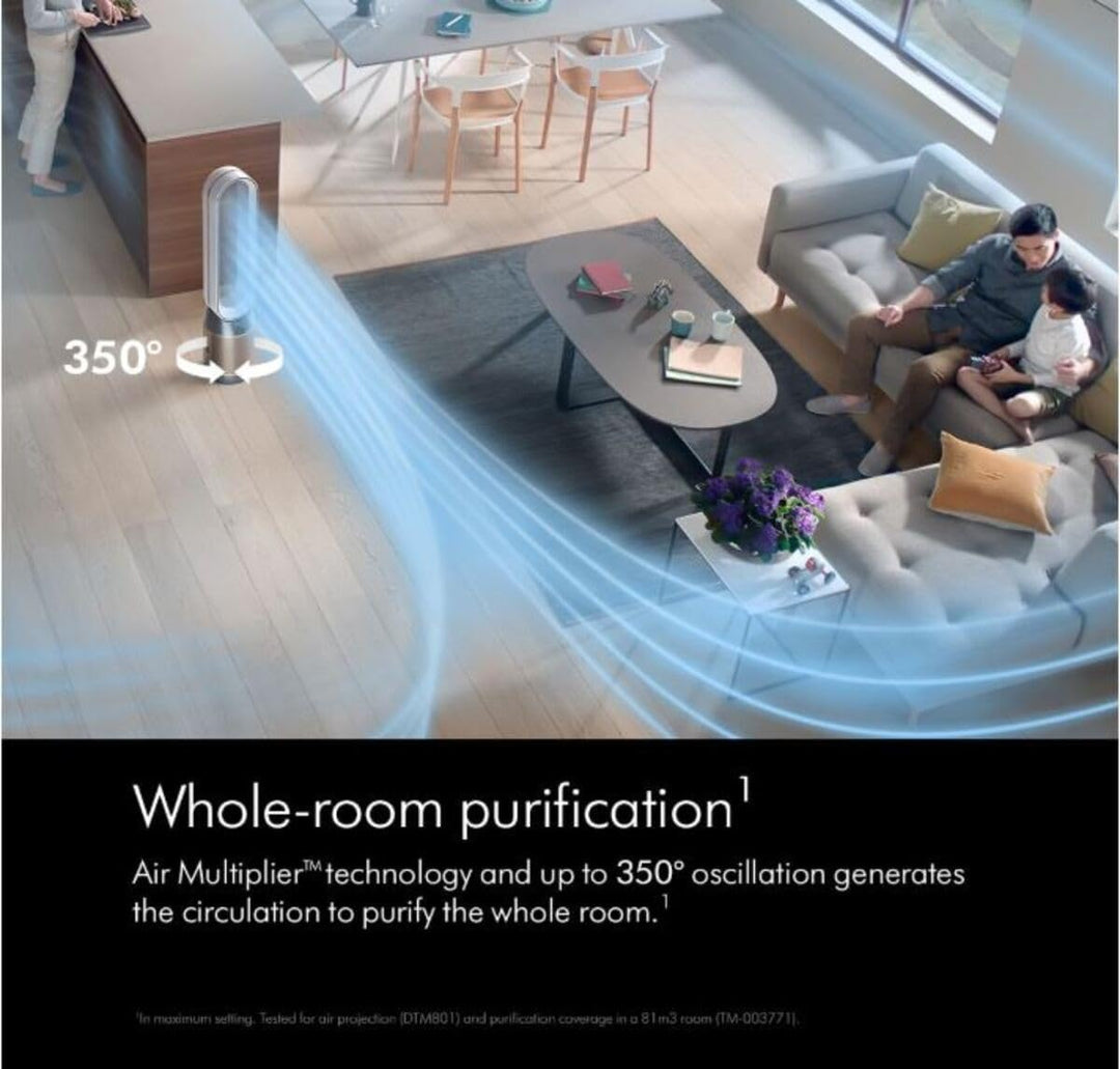 dyson TP09 Purifier Cool™ Formaldehyde Turmventilator, Luftreiniger, 40 W, HEPA H13, BT 4.0, WLAN, G