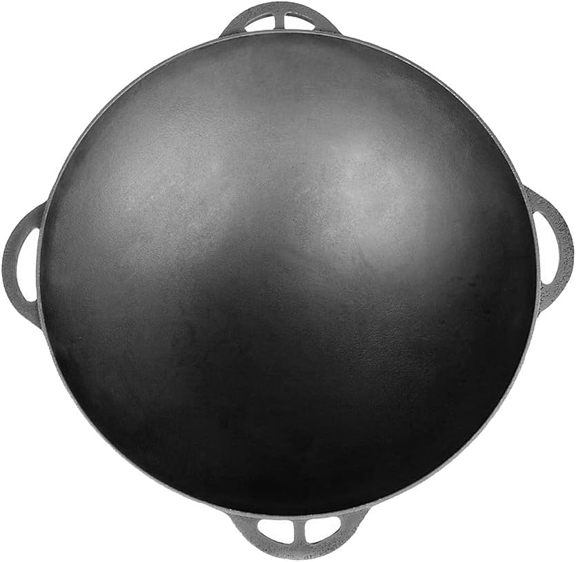 Syton Asia-Kasan mit Deckel, Topf, Wok aus Gusseisen, Ø 34 cm, 8 Liter 8 Liter, mit Deckel, Ø 34 cm,
