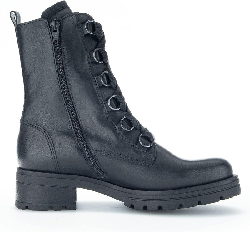 Gabor Damen Combat Boots, Frauen Stiefeletten,Wechselfussbett,Moderate Mehrweite (G),uebergangsstief