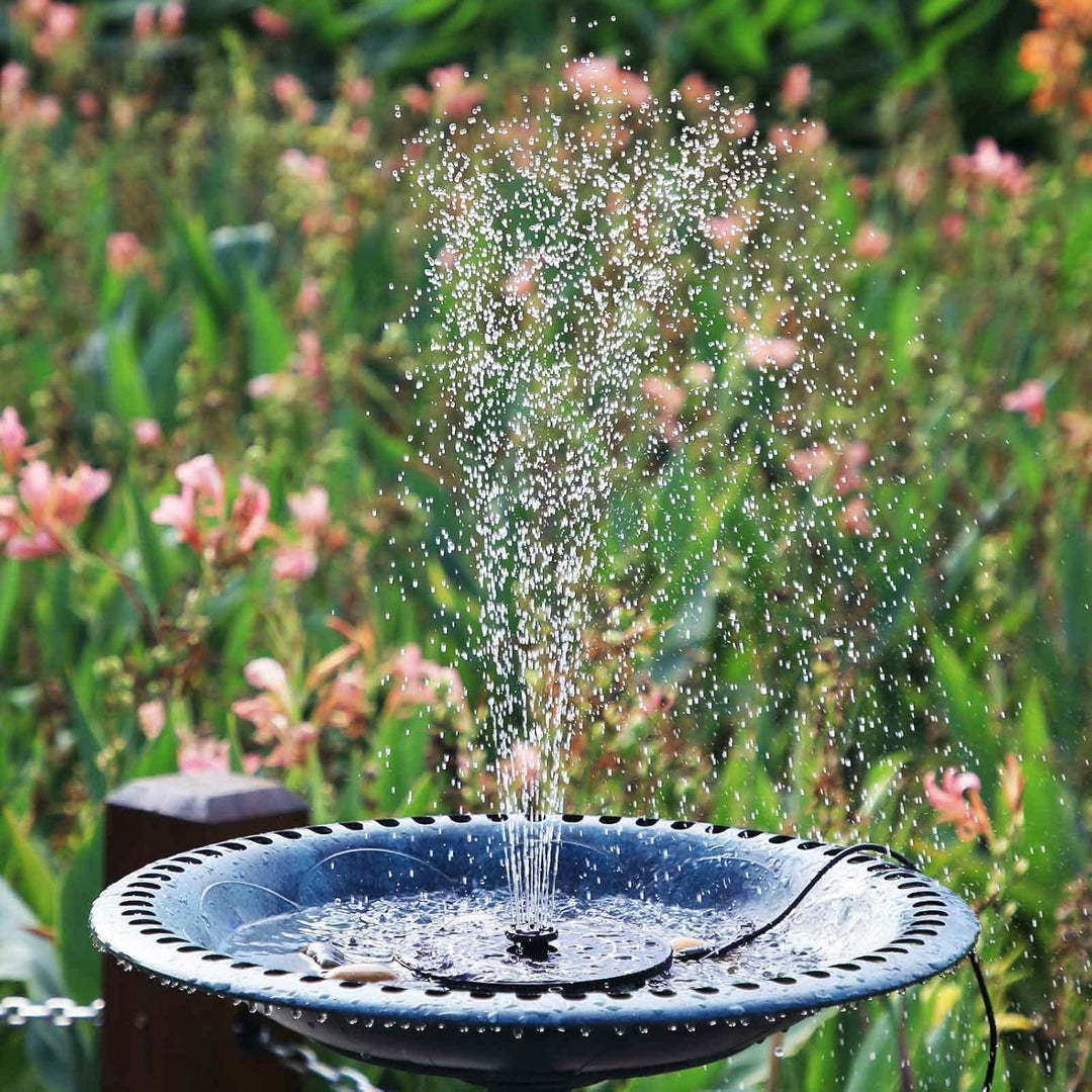 AISITIN Solar Springbrunnen für Aussen mit 2.8W Abnehmbares Solarpanel,2 IN 1 DIY Solarbrunnen für D
