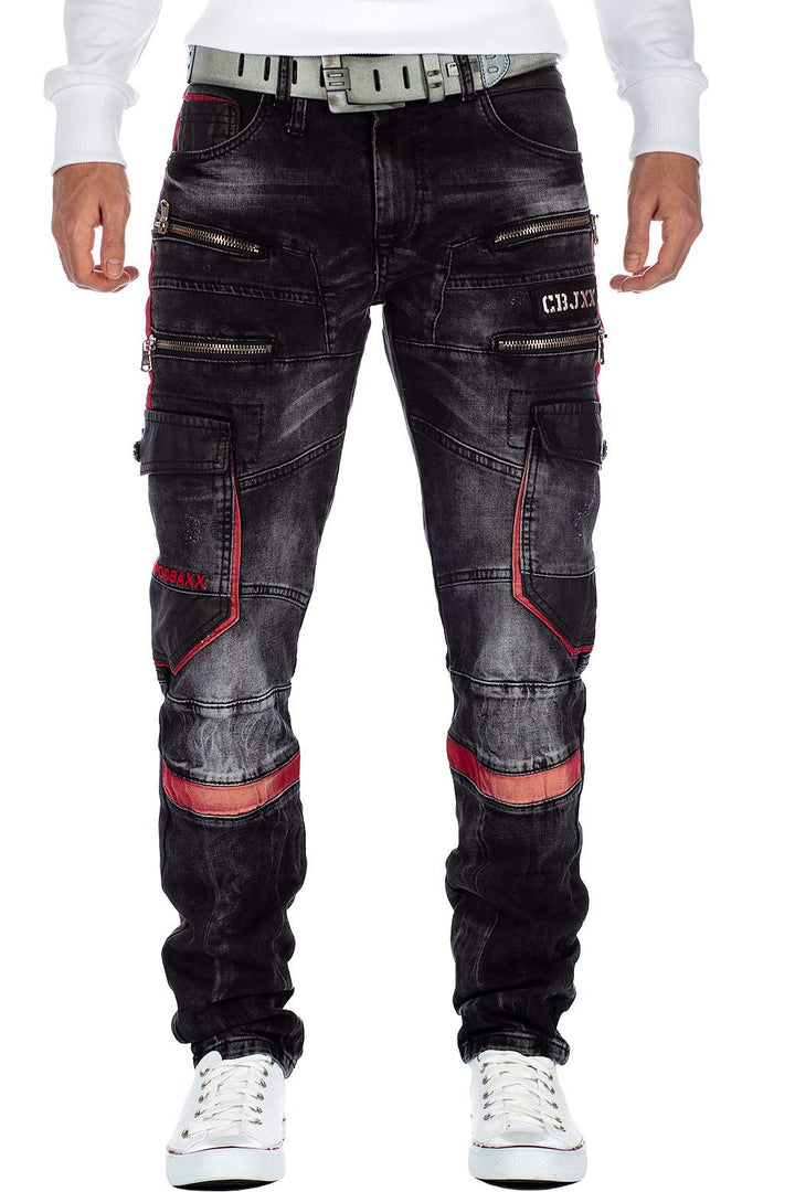 Cipo &amp; Baxx Herren Jeans A-001-cbhjs057 30W / 34L Obsidianschwarz, 30W / 34L Obsidianschwarz
