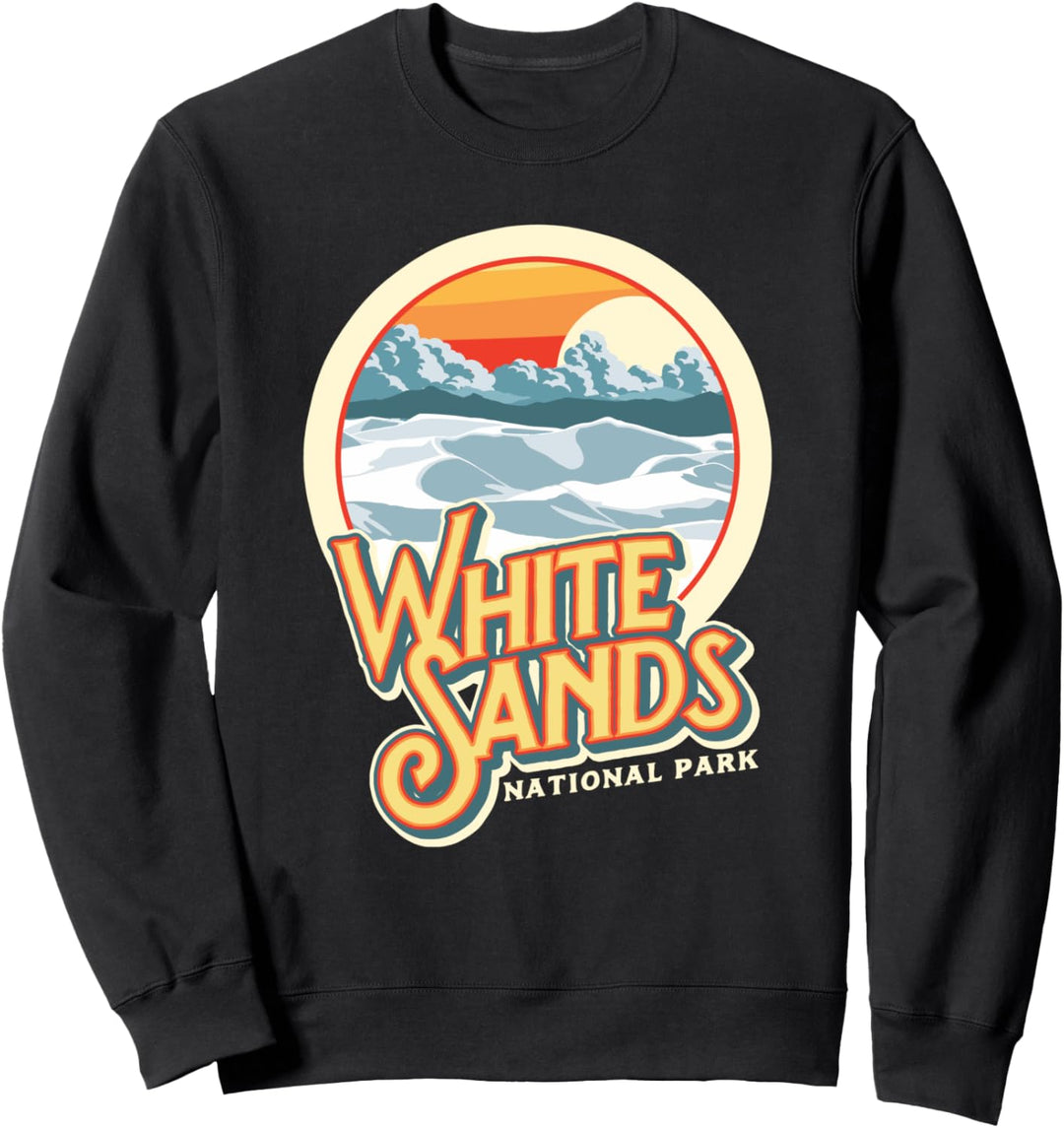 Vintage White Sand National Park Retro Vibe Eighties Graphic Sweatshirt
