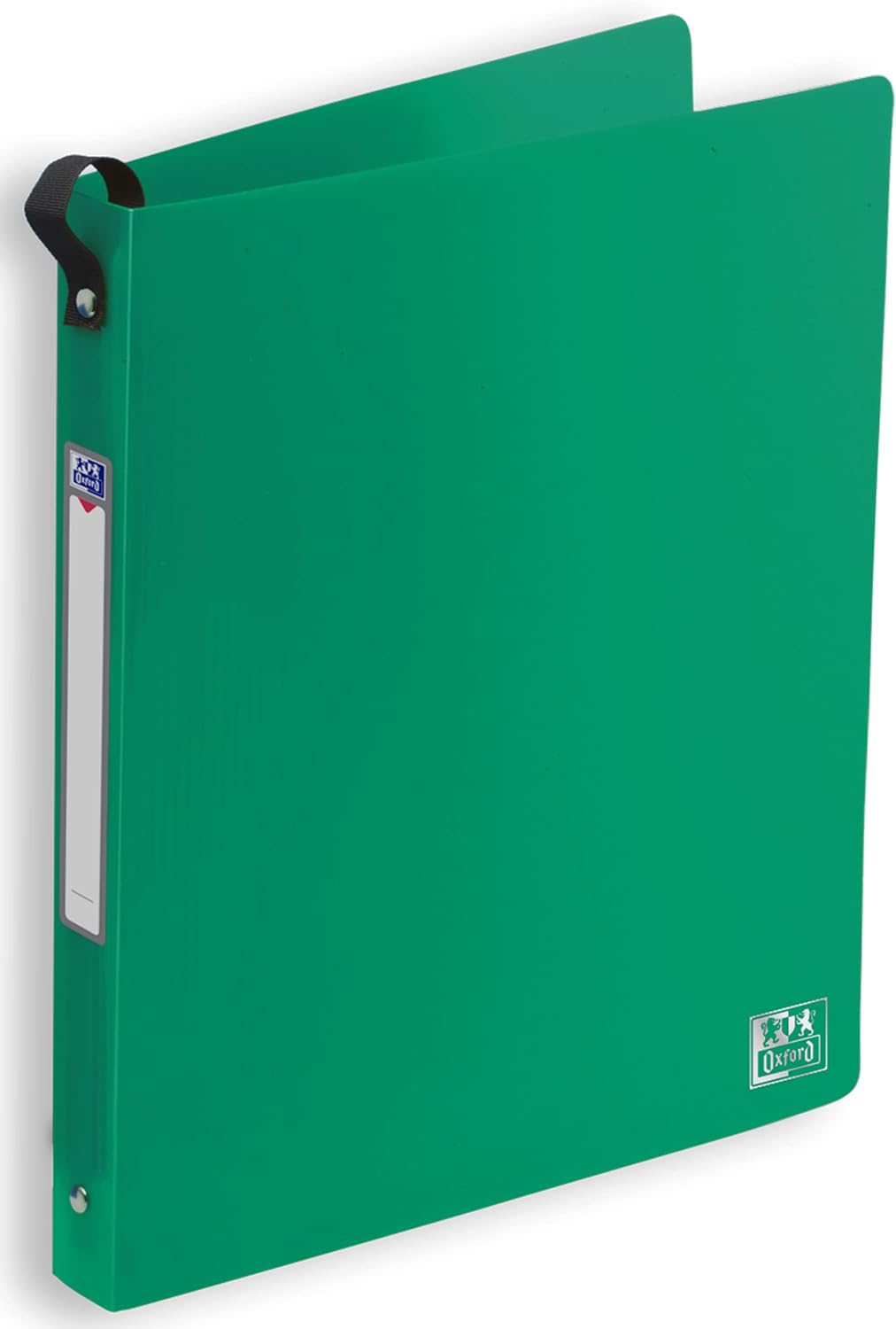 Oxford Ringbuch A4, Rückenbreite 3 cm, 2 Ringe, Kunststoff, 5 Farben, 18 Stück Ringbücher, Ringbüche