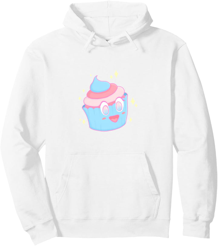 Trans Pride Chibi Cupcake Transgender Pullover Hoodie