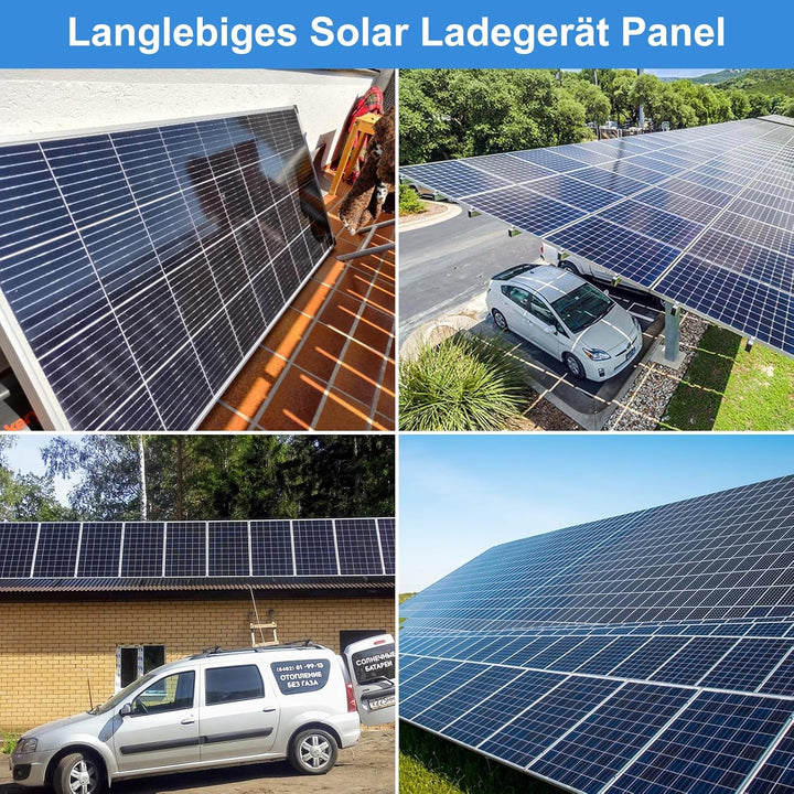 180W Solarpanel 12V Monokristallines Solarpanel Solarzelle Kit : 180 Watt Solarmodul mit 20A Bluetoo