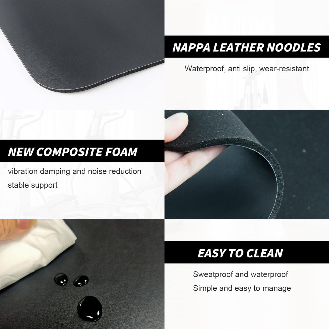 Bodenschutzmatte Fitnessgerät, 2 Stück Unterlegmatte für Fitnessgeräte 6mm Dicke Rutschfeste Bodensc