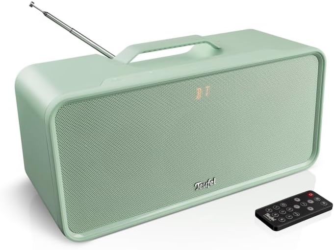 Teufel BOOMSTER 4 Robuster Bluetooth Lautsprecher mit 2.1-Stereo-System Soundsystem DAB+ und FM-RDS-