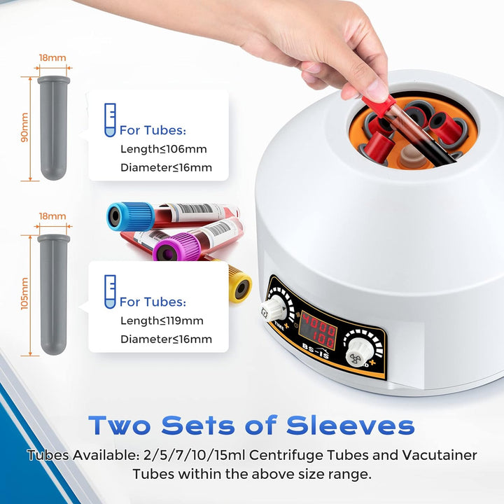 Bonvoisin Zentrifuge 20mlX6 LED Anzeige 4000rpm, 2182xg, 100min Timing, niedrige Erschütterung, tran