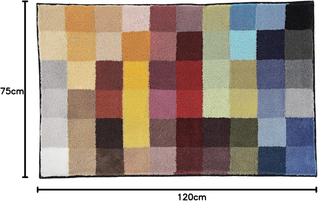 Kleine Wolke Cubetto Badteppich, Polyacryl, Mehrfarbig, 75 x 120 cm Mehrfarbig 75 x 120 cm, Mehrfarb