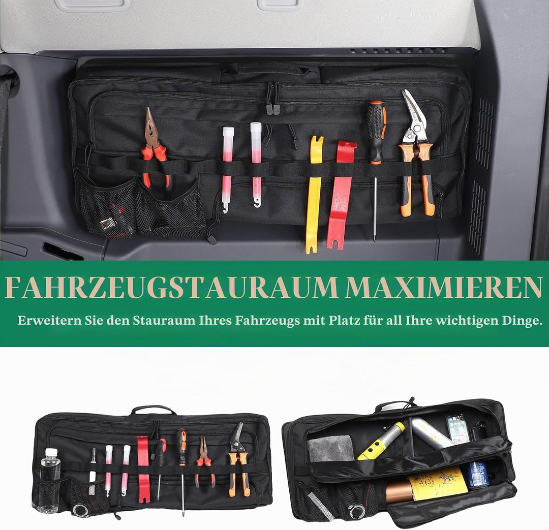 Kofferraum-Aufbewahrungstaschen, kompatibel mit Ineos Grenadier 2020-2024, Schwarz, einfacher Stil,