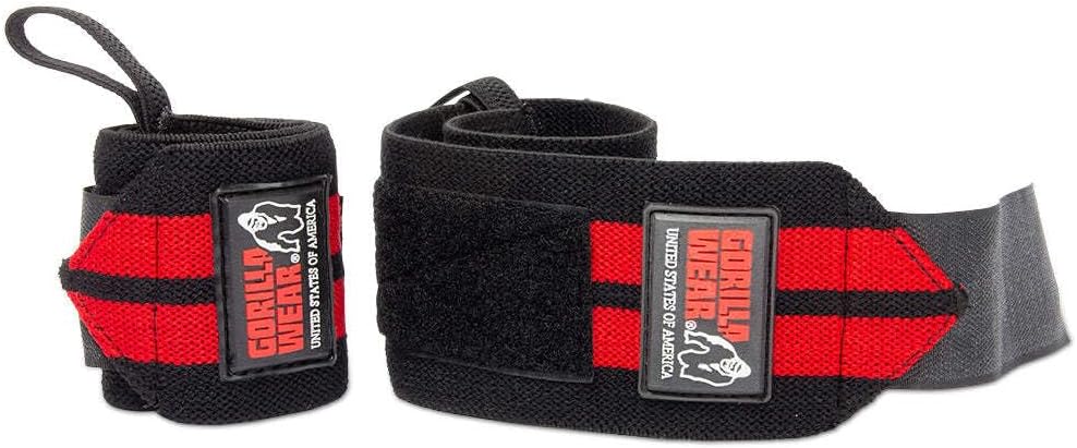 Gorilla WEAR Wrist Wraps PRO Black/Red Schwarz Einheitsgrösse, Schwarz Einheitsgrösse