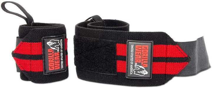 Gorilla WEAR Wrist Wraps PRO Black/Red Schwarz Einheitsgrösse, Schwarz Einheitsgrösse