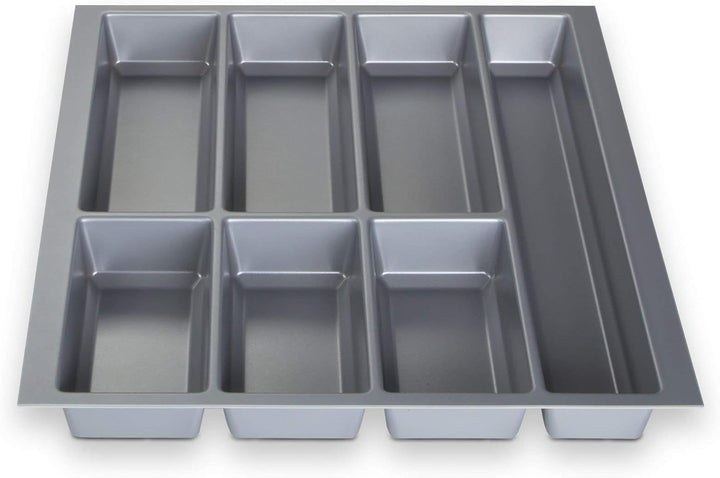 Orga-Box® IV UNIVERSAL Besteckeinsatz Besteckkasten silbergrau für 50er Schublade (473,5 x 426 mm)