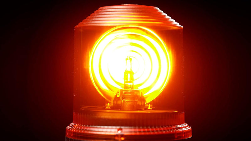 OSRAM LIGHTsignal HALOGEN BEACON LIGHT, Rundumleuchte 360°, gelbe Blinkleuchte, strassenzugelassene