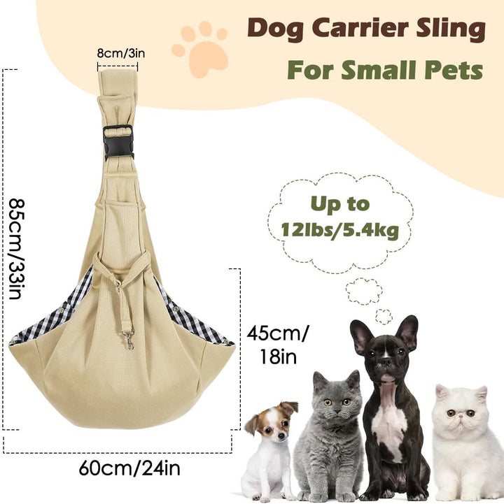 Pawaboo Hundetragetasche für Kleine Hunde, Wendbare, Freihändige Hundetragetaschen, Welpentragetasch