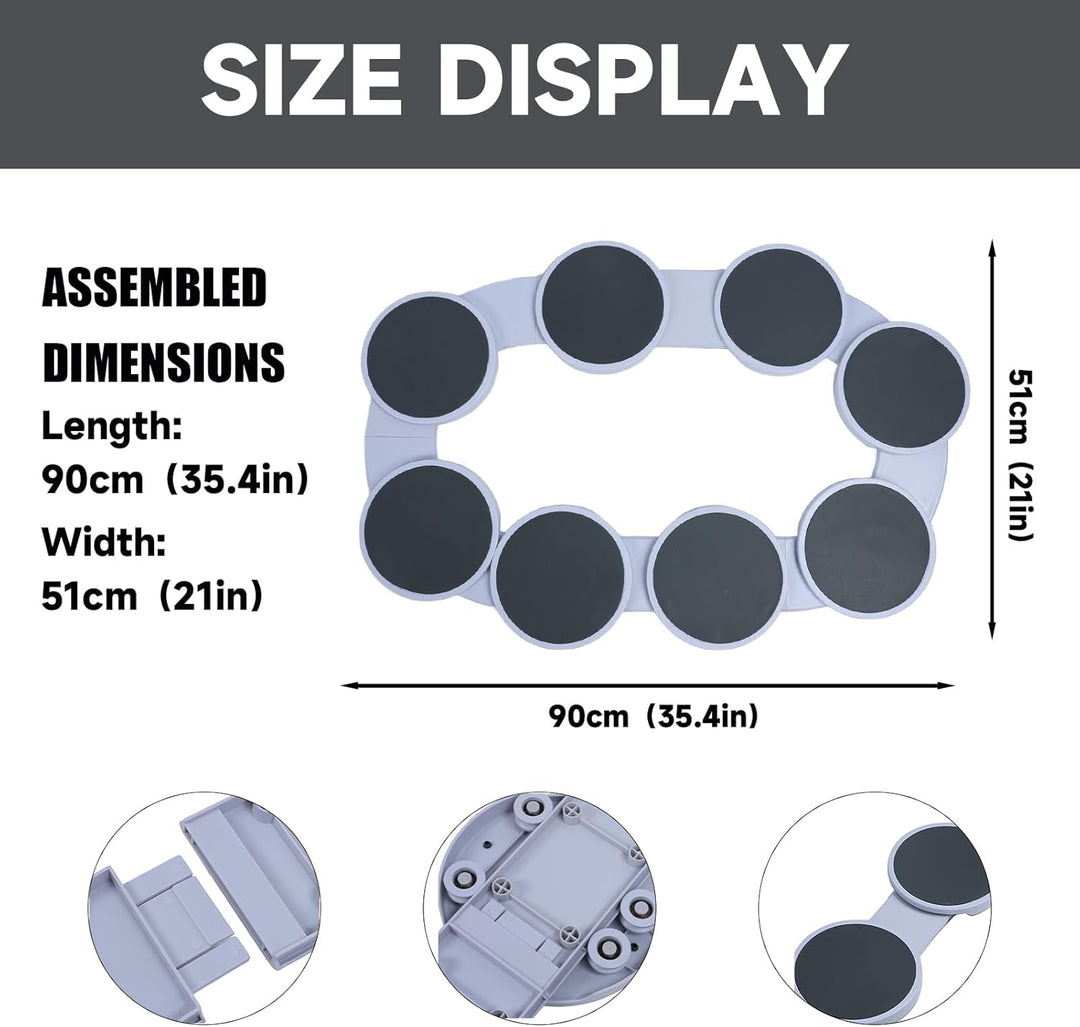 Drehplatte, Lazy Susan Drehteller Tablett ABS 360° Drehschale, Drehbares Tablett für Lebensmittel Dr