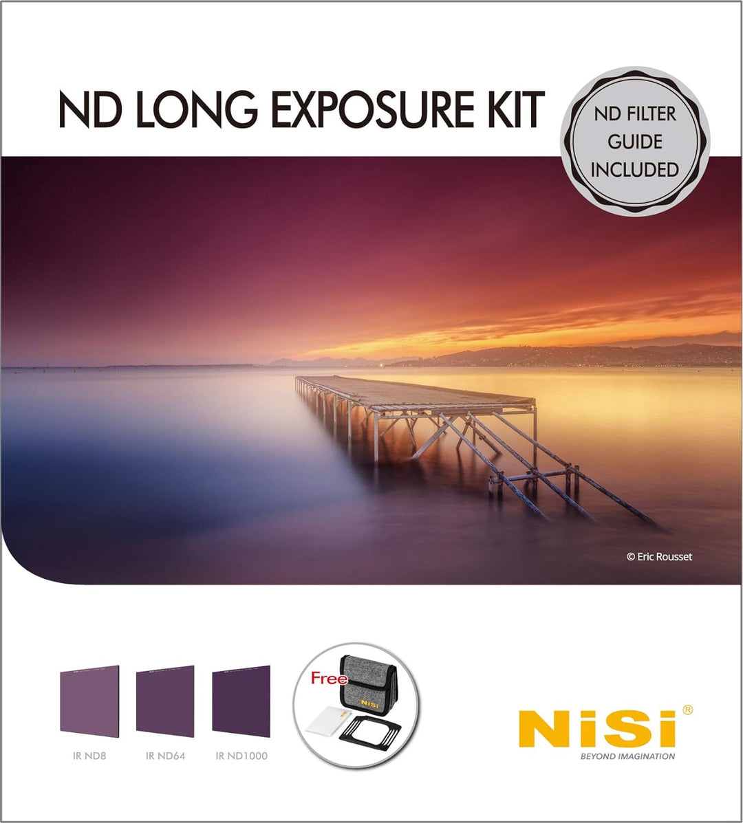 NiSi 100mm ND Filter Kit - Long Exposure Kit inklusive 100x100 mm ND8 (0,9), ND64 (1,8), ND1000 (3.0