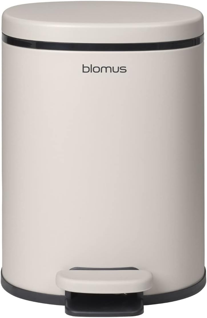 blomus -PARA- Treteimer aus pulverbeschichtetem Stahl, Satellite, 5L Fassungsvermögen, Smart-Close-S