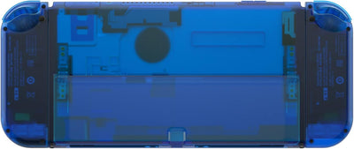 eXtremeRate Full Hülle für Nintendo Switch OLED, DIY-Ersatz Konsole case & Kickstand, NS Joycon Gehä
