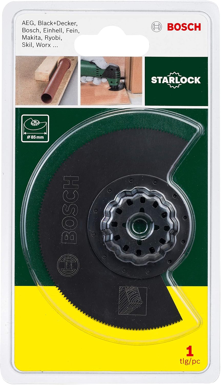 Bosch Segmentsägeblatt (für Holz, Zubehör für Multifunktionswerkzeuge Starlock) (Packung mit 2) 85 m