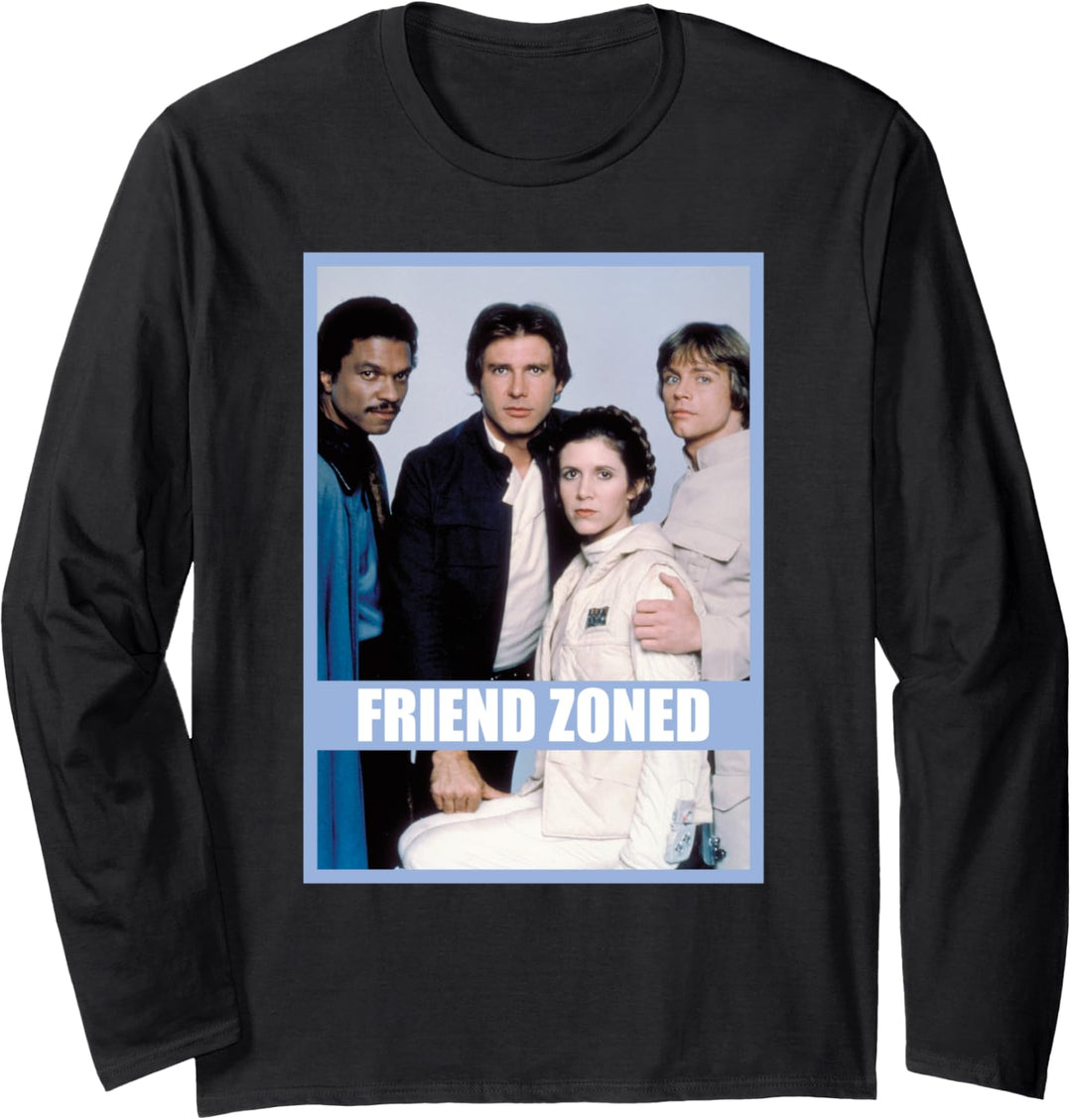 Star Wars Leia Han Lando and Luke Friend Zoned Funny Meme Langarmshirt