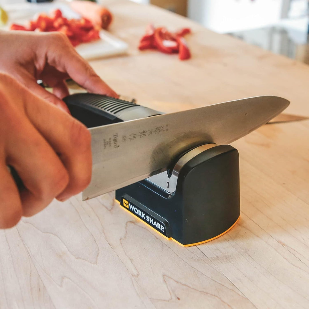 Work Sharp Schärfgerät Pull Through Kitchen Sharpener - schärft Kochmesser schnell, einfach und äuss