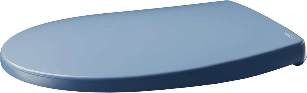LUVETT® WC-Sitz mit Absenkautomatik C100 oval universell, Toilettendeckel mit 3 Edelstahl Montagelös