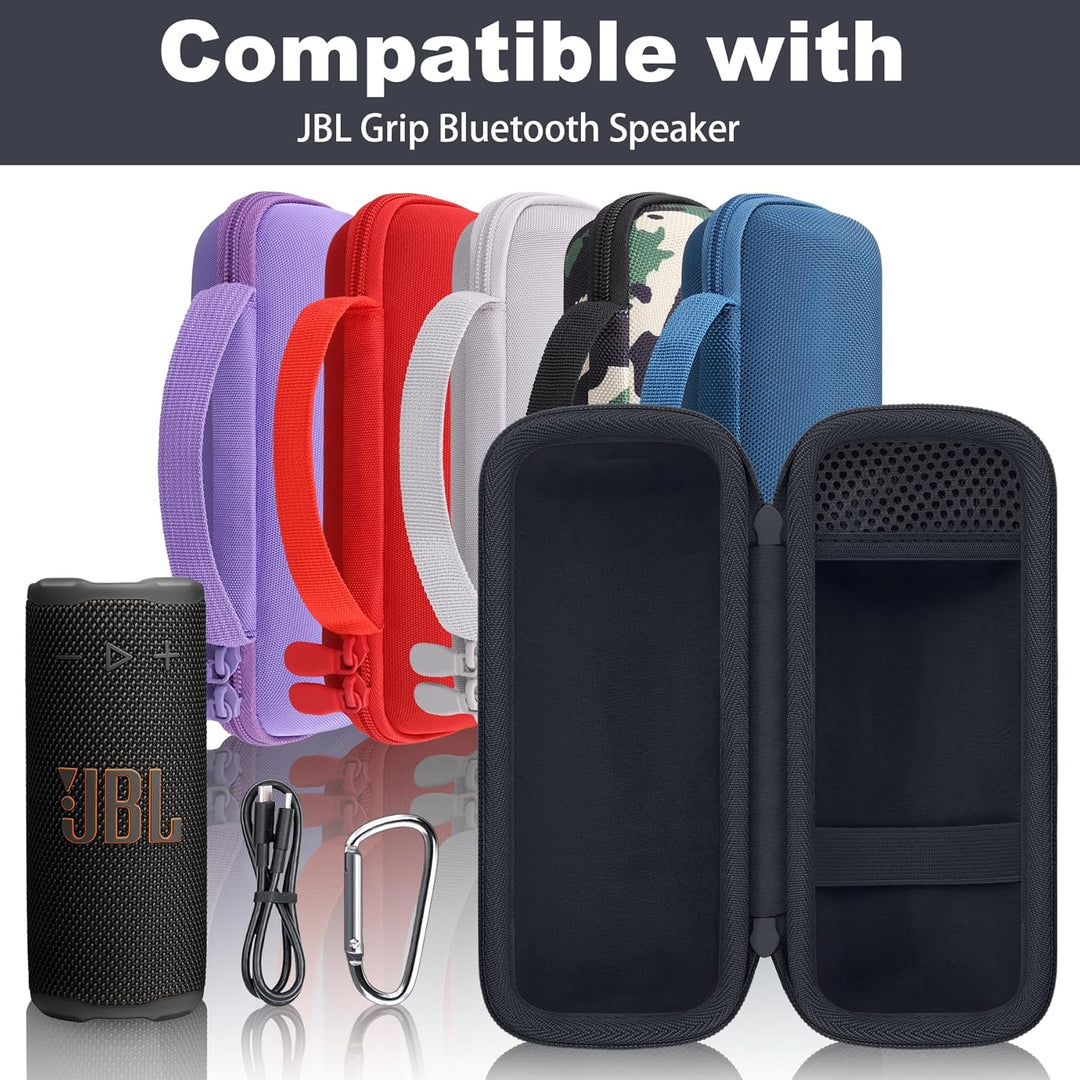 co2CREA Tasche für JBL Grip Kompakter Bluetooth Lautsprecher Hülle Case Etui Tragetasche Schwarz, Sc