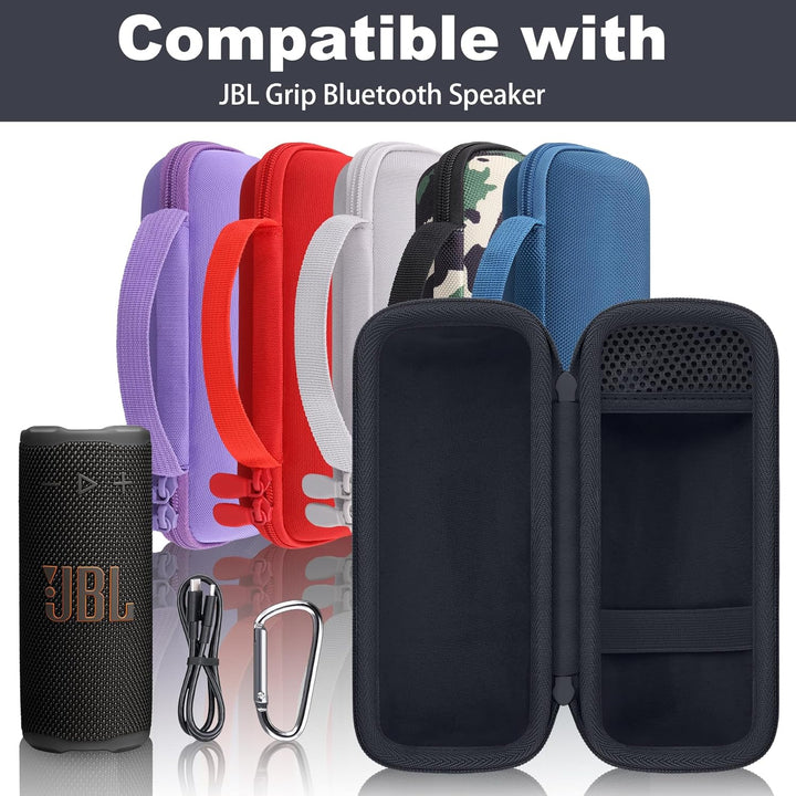co2CREA Tasche für JBL Grip Kompakter Bluetooth Lautsprecher Hülle Case Etui Tragetasche Schwarz, Sc