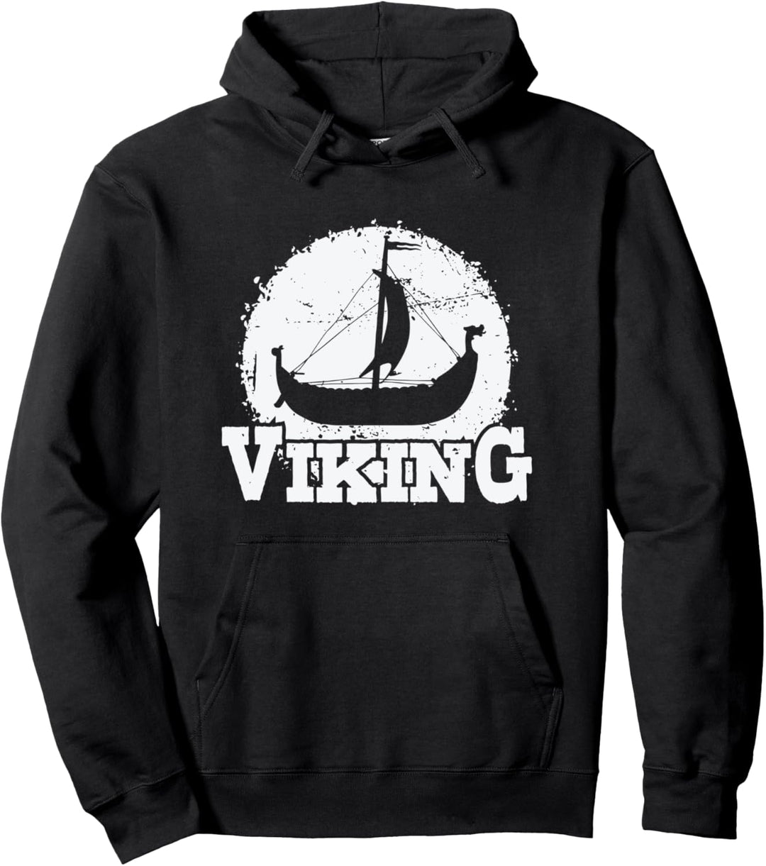 Wikingerschiff Pullover Hoodie