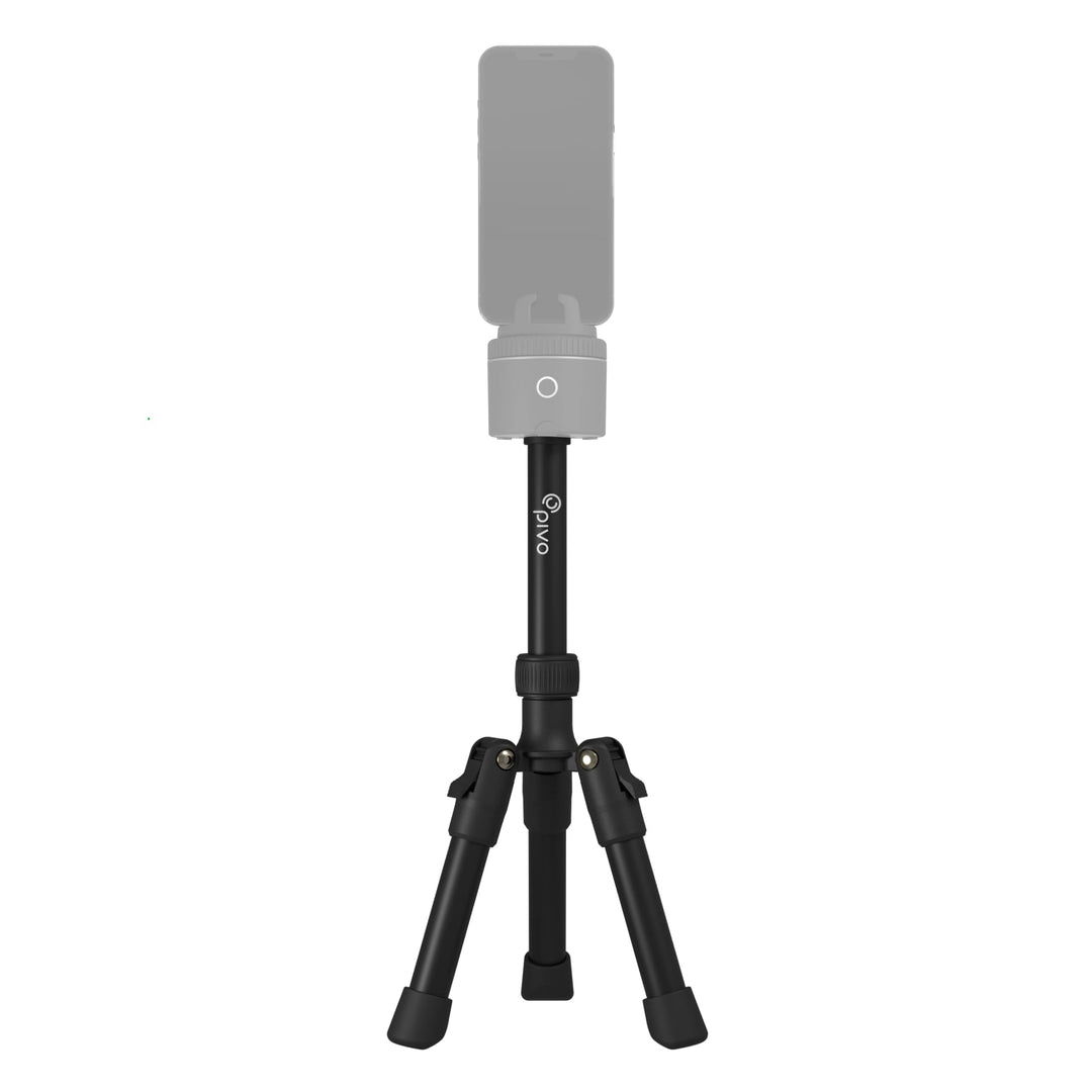 Pivo Stativ Mini ausziehbarer und Leichter Aluminiumständer für Smartphone und Kamera, 35 cm, mit un