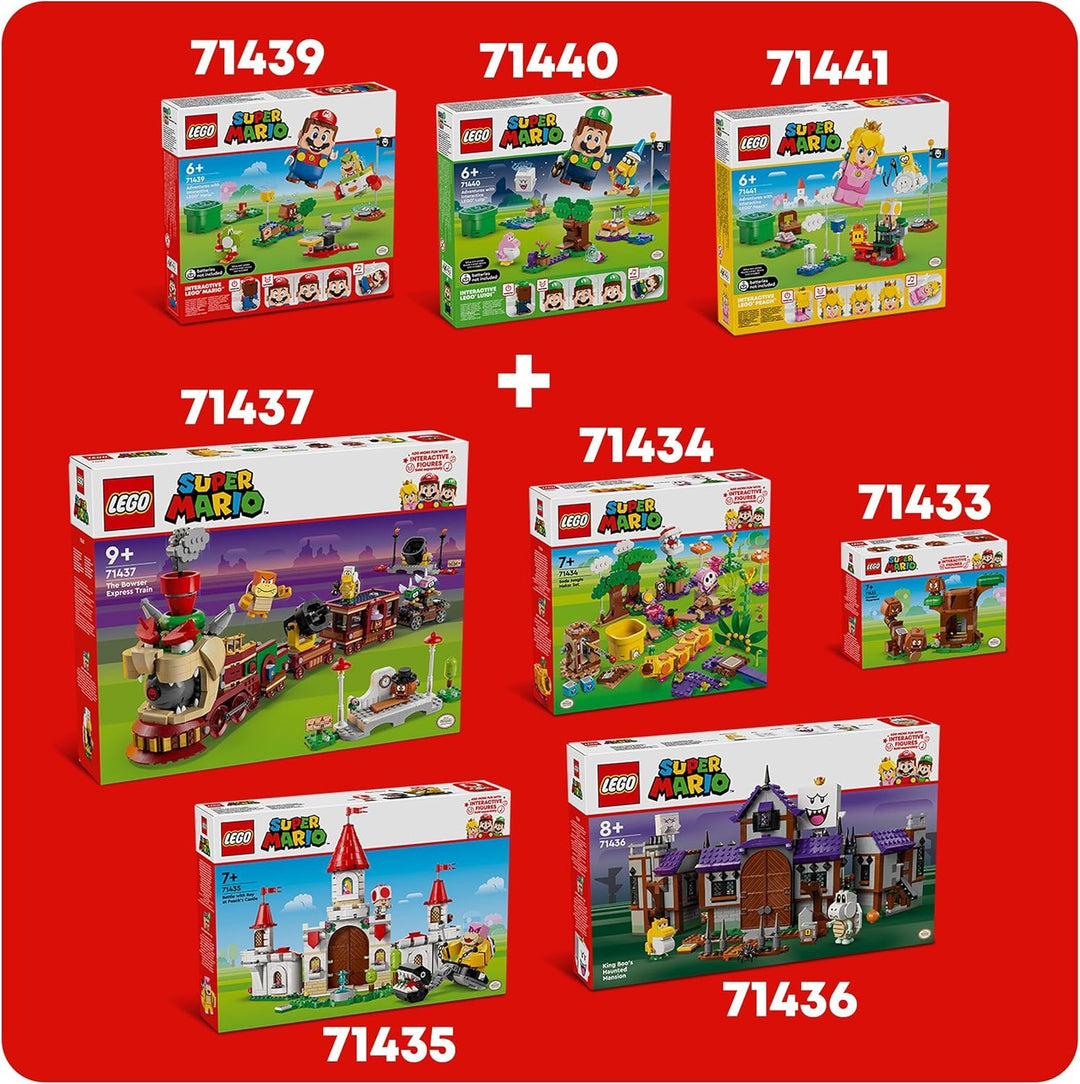 LEGO Super Mario Abenteuer mit dem interaktiven Mario, Set mit Junior-Clown-Kutsche, Spielzeug-Yoshi