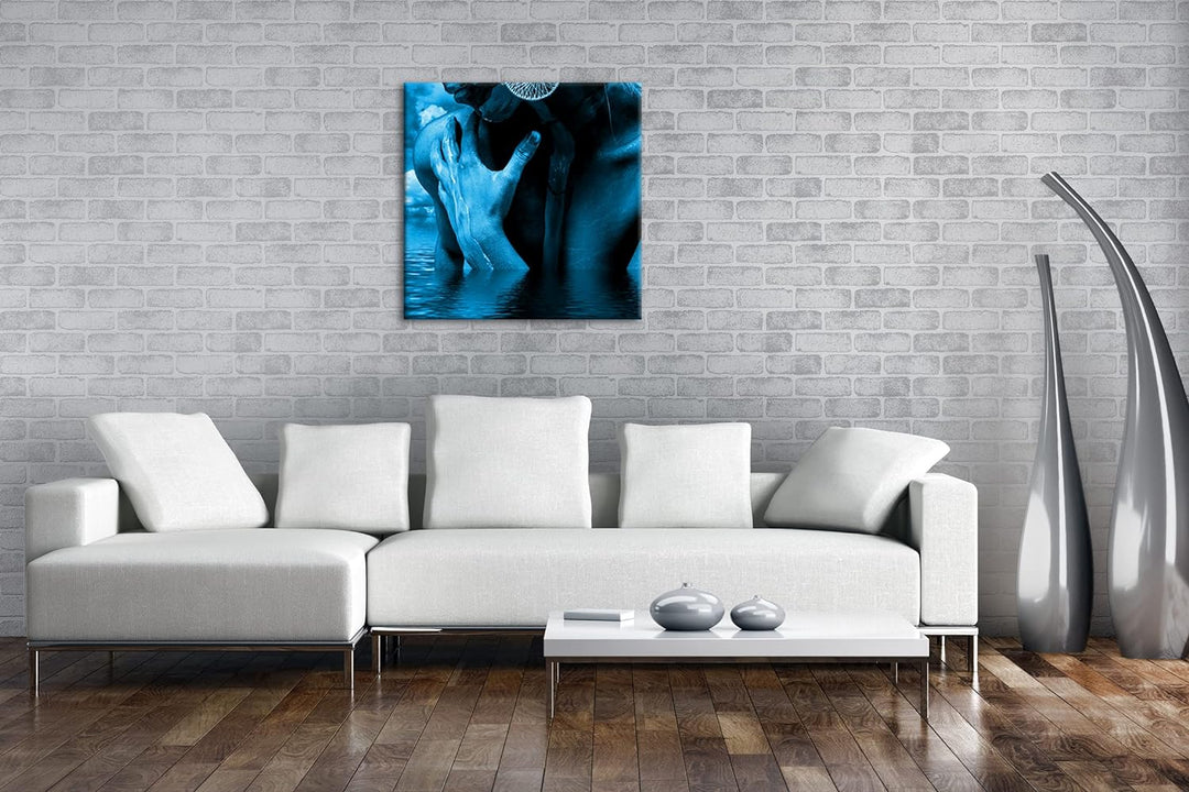 deyoli Erotisches Kunstwerk Format: 60x60 Effekt: Zeichnung als Leinwandbild, Motiv auf Echtholzrahm