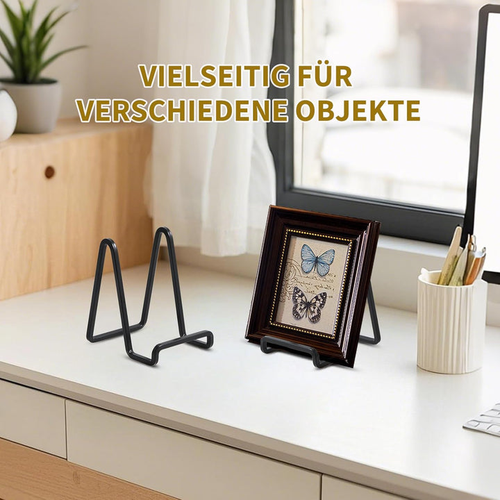 Staffelei Aufsteller Teller Ständer Metall - 4 Stück Tellerständer - Deko Tellerhalter - Dekoteller