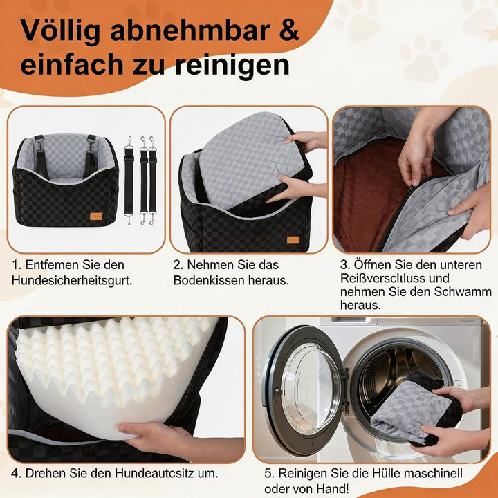 15 cm grosse Hunde-Autositze für kleine bis mittelgrosse Hunde unter 13,5 kg | 40 x 40 x 15 cm Eiers