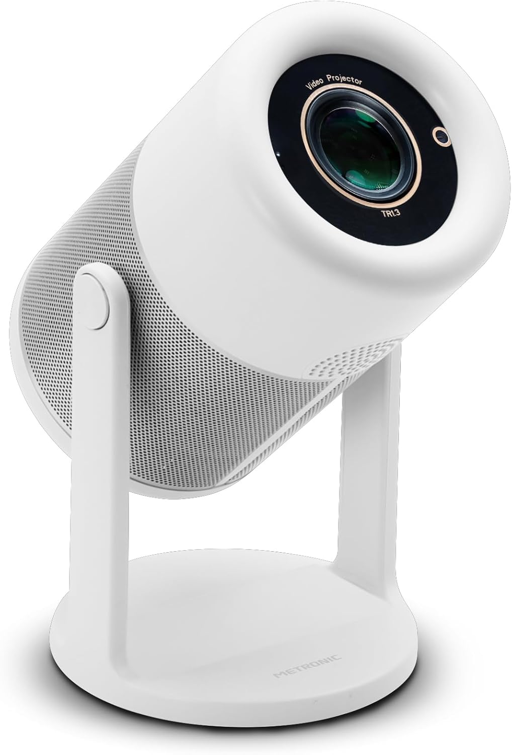 METRONIC 475351 Tragbarer Beamer, WiFi, Bluetooth, integrierter Lautsprecher für Videospiele, Filme,